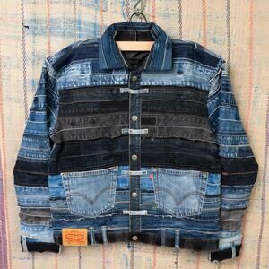 Upcycled levis denim jacket